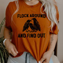  FLOCK AROUND AND FIND OUT | Embrace the Mystery of the Flock! Soft Unisex Graphic Sweatshirt Print