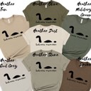  Loch Ness MOMster Nessie Silhouette Soft Cozy Longer Length Unisex Graphic Tee T-shirt