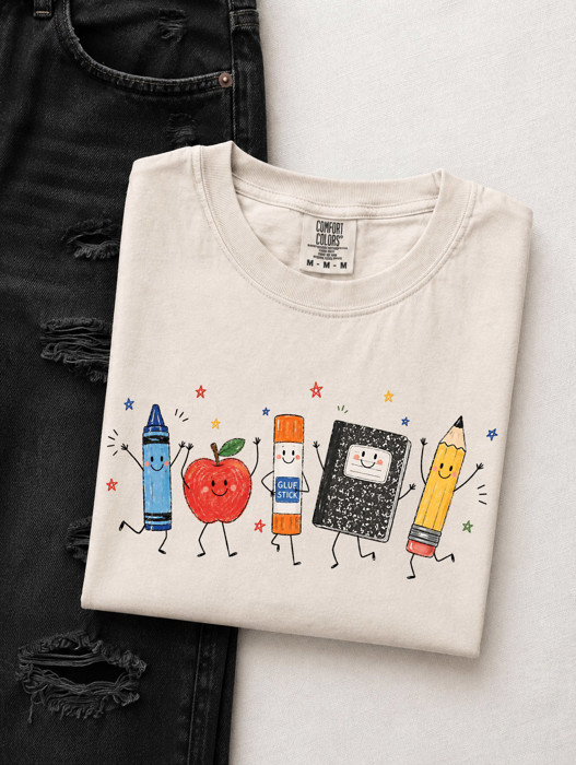 Back To School Cute Elements - Comfy T-Shirts