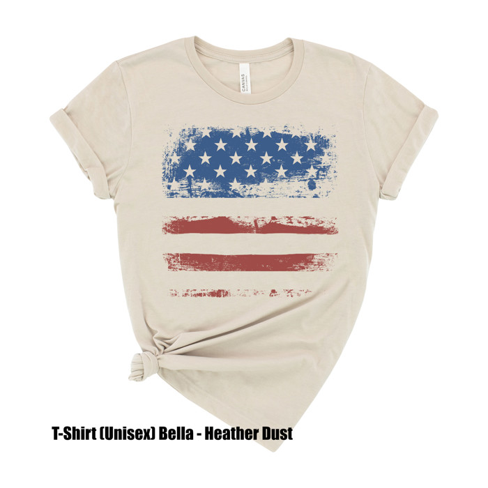 Tanktops & T-Shirts - USA Patriotic Grunge Flag Fourth of July American Ultra