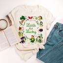  Embrace a Little Bit of Luck! Little Bit Lucky Vintage Retro Soft Cozy Longer Length Unisex Graphic Tee T-shirt