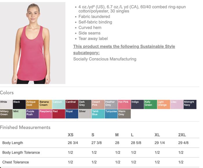 25 + Colors - Tanktop (Women's) Ideal Racerback Tank