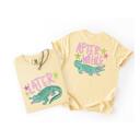  Front/Back See You Later Alligator, After A While Crocodile -Comfy T-Shirt (Main Image - Banana Comfort Colors Tee)