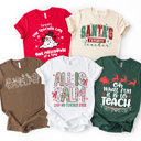  Cozy Christmas Holiday Teacher Tees - Perfect Comfy Teacher Bella Canvas T-Shirt
