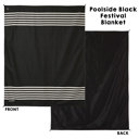  Oversized Outdoor Picnic & Concert Festival Adventure Ready Blankets  with Printed Corner Heart