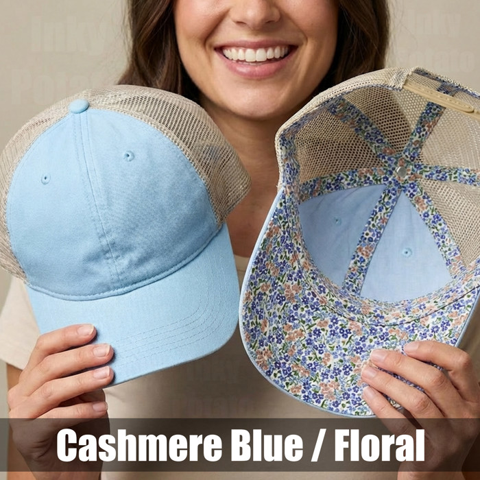15 + Colors - Washed Mesh-Back Cap Women's Baseball Trucker Hat