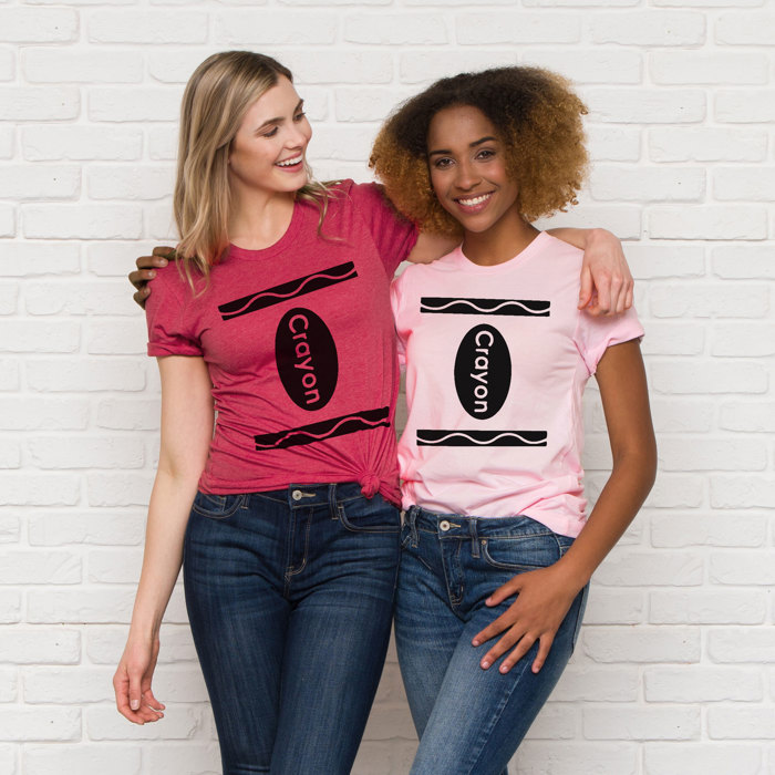 Over 100 Colors - New Designs! Easy T-shirt Halloween Costume Tees for Teachers, Teams, Parents, Medical Staff Members & Groups