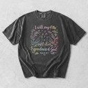  I Will Sing Of The Goodness of God Christian Bible Verse - Soft Wash Cotton Comfort Colors (Main Image - Crunchberry - Comfort Colors)