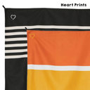  Oversized Outdoor Picnic & Concert Festival Adventure Ready Blankets  with Printed Corner Heart