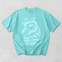  Just The RIght Amount of Feral - Dandelion Raccoon - T-Shirt, Sweatshirt Selection (Main Image - Comfort Colors - Brick)