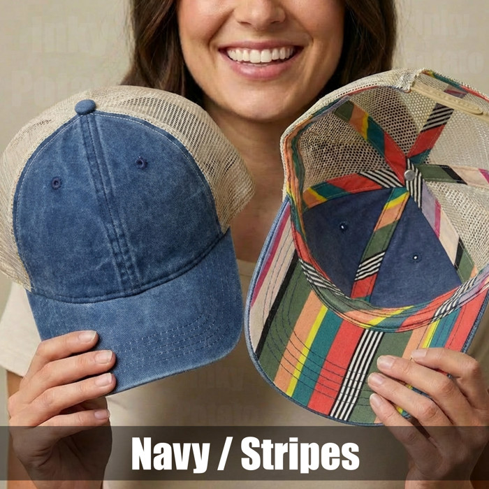 15 + Colors - Washed Mesh-Back Cap Women's Baseball Trucker Hat