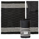  Packable Cozy Outdoor Puffer Blanket with Printed Corner Heart