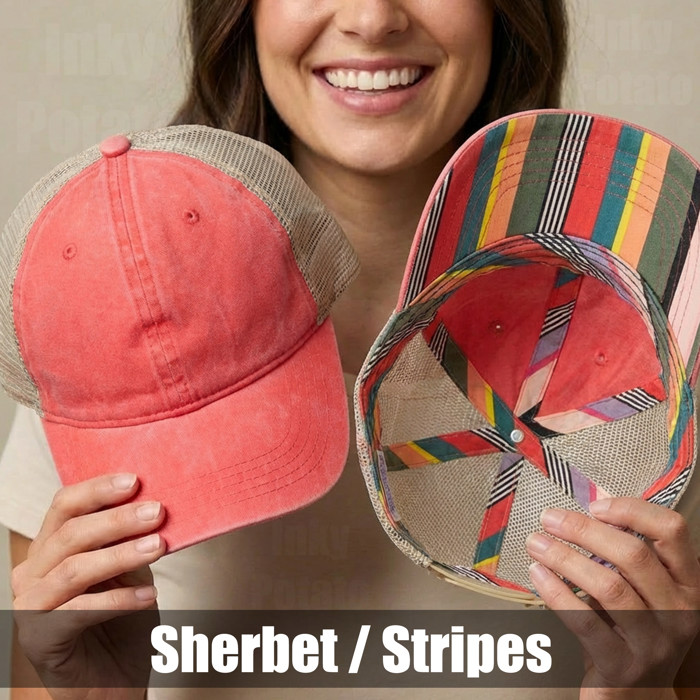 15 + Colors - Washed Mesh-Back Cap Women's Baseball Trucker Hat
