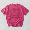  I Will Sing Of The Goodness of God Christian Bible Verse - Soft Wash Cotton Comfort Colors (Main Image - Crunchberry - Comfort Colors)