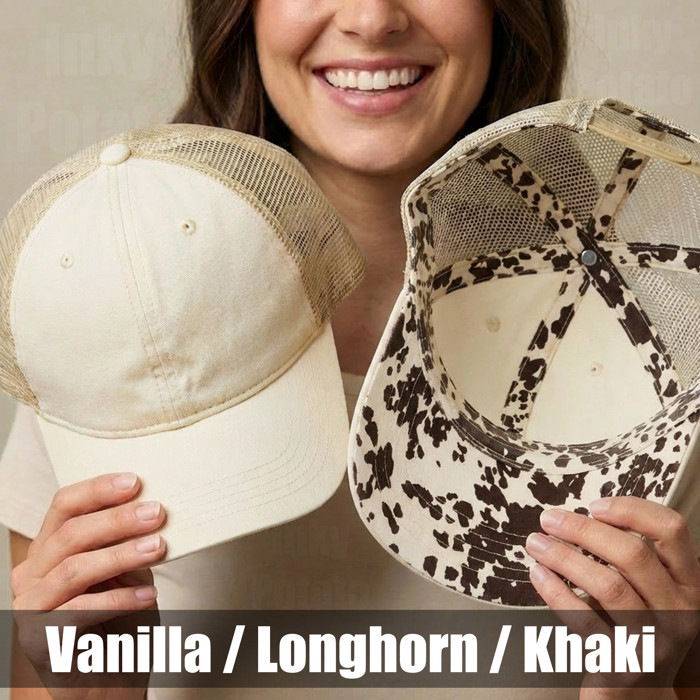15 + Colors - Washed Mesh-Back Cap Women's Baseball Trucker Hat