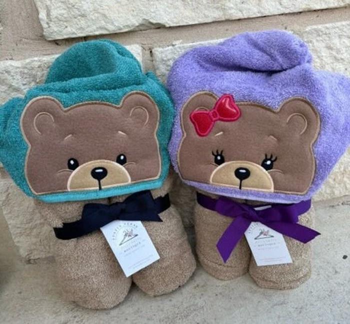 Teddy Bear Hooded Bath Towel