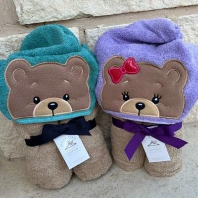Teddy Bear Hooded Bath Towel