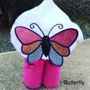  Butterfly Hooded Bath Towel 