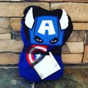 Cap America Super Hero Hooded Bath Towel