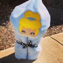 Shoe Princess Princess Hooded Bath Towel 