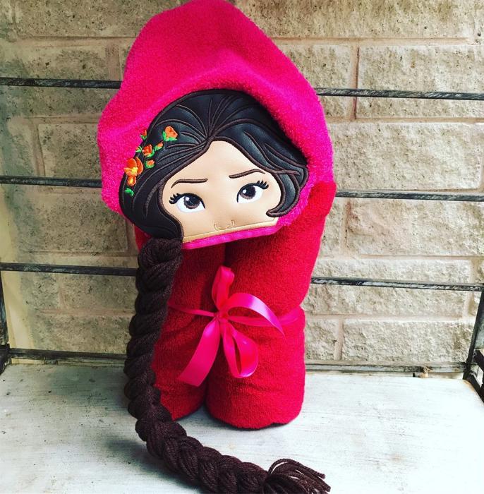 Princess Hooded Bath Towel 