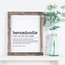 8x10 Bernedoodle Doodle Dog Dictionary Definition Prints 8 x 10