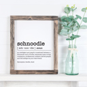 8x10 Schnoodle Doodle Dog Dictionary Definition Prints 8 x 10