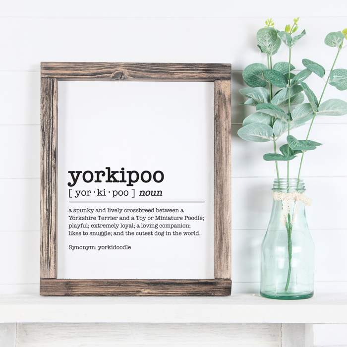 Doodle Dog Dictionary Definition Prints 8 x 10