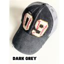 Dark Grey Personalized Baseball Mom Ponytail Hat, Custom Player Number