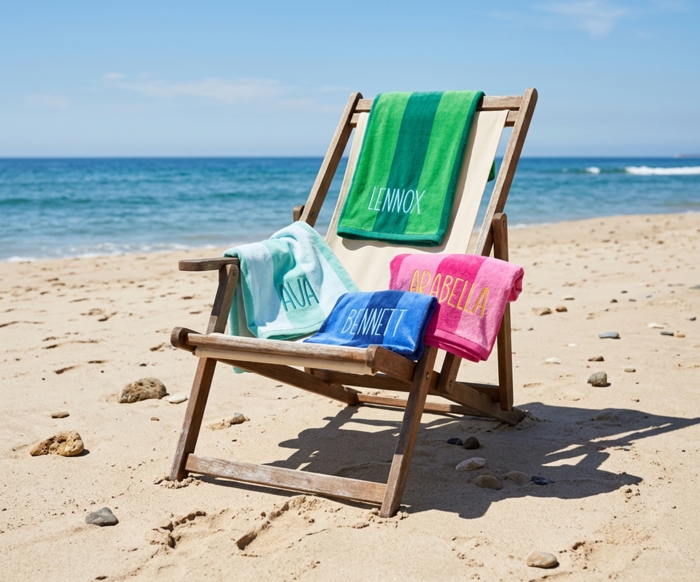 Personalized Embroidered Beach Towels