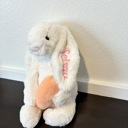 White Embroidered Personalized Easter Bunny | Easter Basket Gifts for Kids
