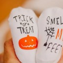  Trick or Treat Smell my Feet Halloween Baby Socks