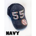 Navy Personalized Baseball Mom Ponytail Hat, Custom Player Number