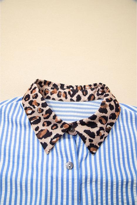 Safari Chic Patchwork Button Shirt | S-XL