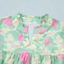  Floral Grace Bubble Sleeve Blouse | S-XL