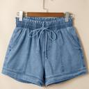  Smocked Waist Denim Shorts | S-XL