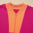  Colorblock Half-Zip Athleisure Shorts Set | S-XL