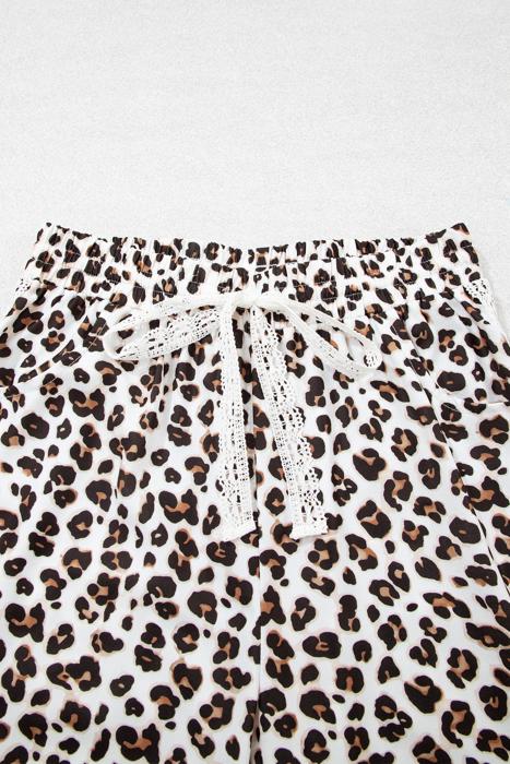 Leopard Print Ankle-Length Pants | S-XL