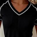  V-Neck Waffle Knit Top | S-XL