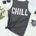  CHILL Letter Print Summer Tank | S-XL