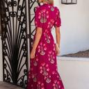  Floral Print V Neck Maxi Dress | S-XL