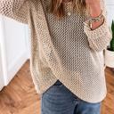  Crochet Open-Knit Sweater Top | S-XL