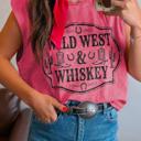  Wild West Whiskey Print Muscle Tank | S-XL