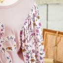  Contrast Floral Patchwork Flowy Half-Sleeve Blouse | S-XL