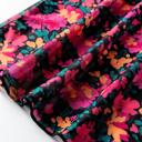  Floral Mesh Mock Neck Long Sleeve Top | S-XL