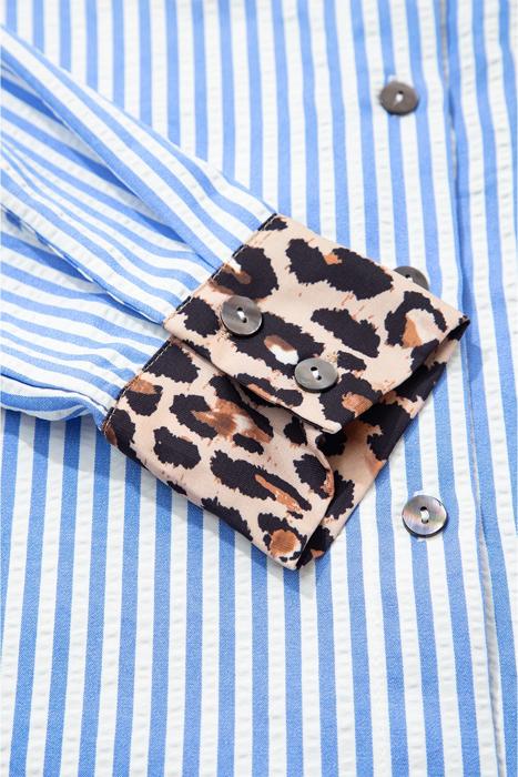 Safari Chic Patchwork Button Shirt | S-XL