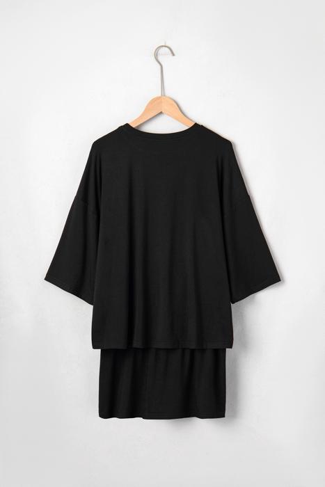 Relax Fit Tie Wrap Oversized Skort Set | S-XL