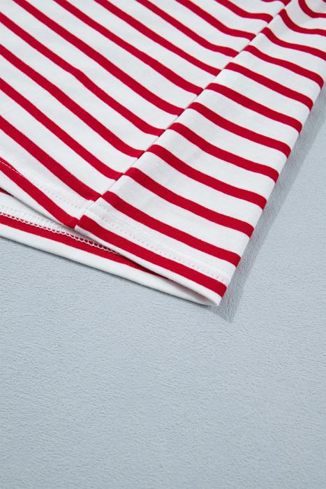 Stripe Scallop Lounge Short Set | S-XL