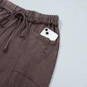 Washed Seam Drawstring Leg Flare Pants | S-XL
