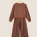  Polka Chic Drawstring Wide-Leg Lounge Set | S-XL